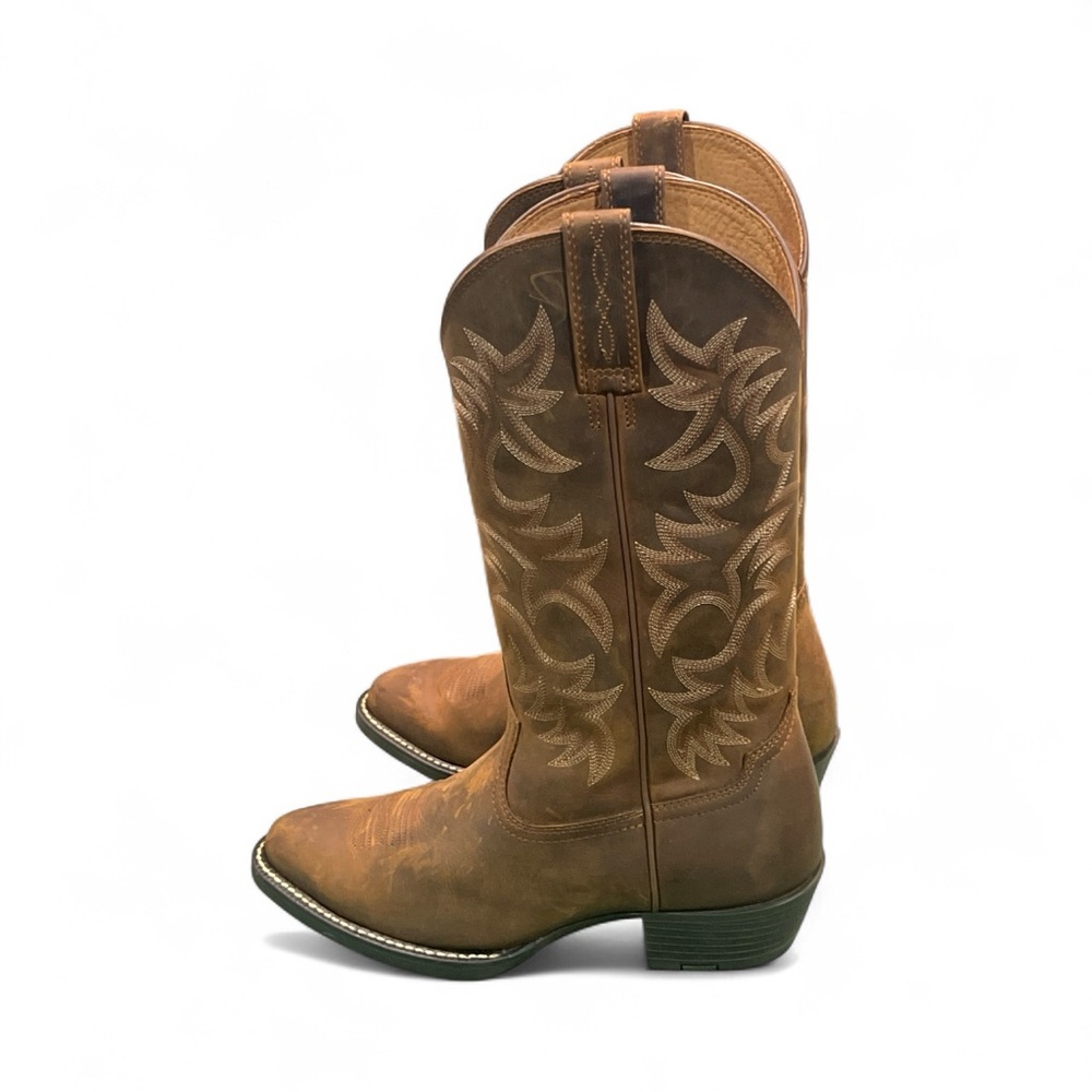 Ariat Men’s Distressed Brown Heritage R Leather Western Cowboy Boots NWOT